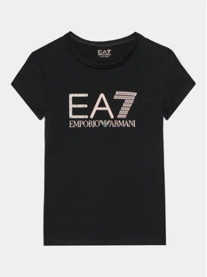 EA7 Emporio Armani T-Shirt 6RFT15 FJ2HZ 1200 Czarny Regular Fit