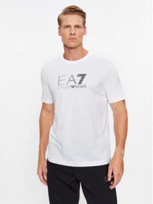 EA7 Emporio Armani T-Shirt 6RPT71 PJM9Z 1100 Biały Regular Fit