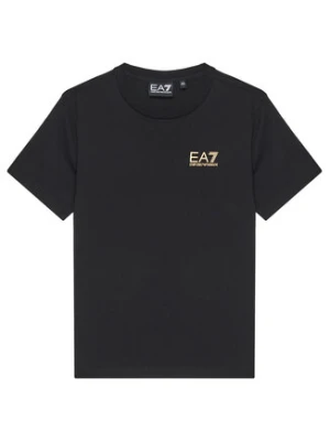 EA7 Emporio Armani T-Shirt 7B000020 AF10378 MC004 Czarny Regular Fit