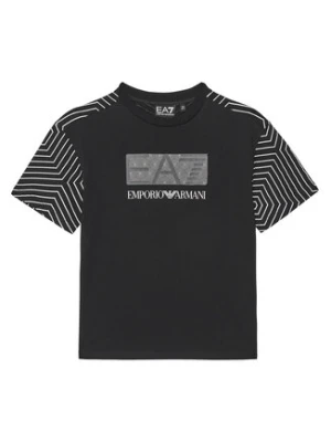 EA7 Emporio Armani T-Shirt 7B000044 AF10378 UC001 Czarny Regular Fit