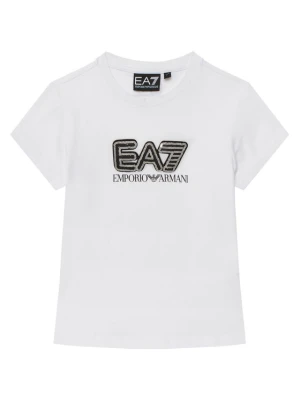 EA7 Emporio Armani T-Shirt 7G000257 AF10373 U0002 Biały Slim Fit