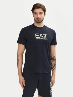 EA7 Emporio Armani T-Shirt 7M000224 AF10375 MB122 Granatowy Regular Fit