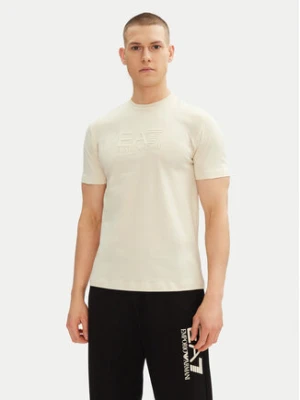 EA7 Emporio Armani T-Shirt 7M000224 AF10375 U1079 Écru Regular Fit
