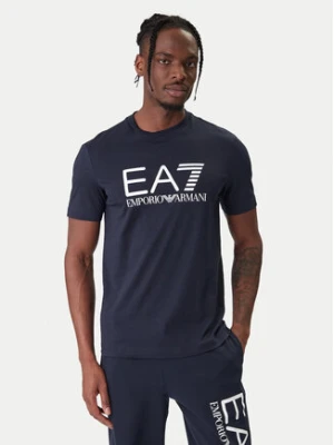 EA7 Emporio Armani T-Shirt 7M001412 AF22264 UB102 Granatowy Regular Fit