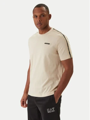 EA7 Emporio Armani T-Shirt 7M001476 AF10375 Beżowy Regular Fit