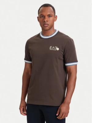 EA7 Emporio Armani T-Shirt 7M002131 AF12957 U6027 Brązowy ciemny Regular Fit