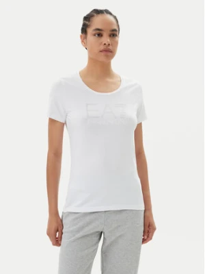 EA7 Emporio Armani T-Shirt 7W000094 AF10373 U0002 Biały Slim Fit