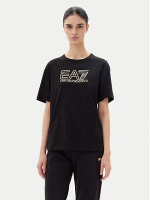 EA7 Emporio Armani T-Shirt 7W000098 AF12503 MC004 Czarny Loose Fit