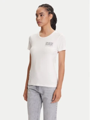 Zdjęcie produktu EA7 Emporio Armani T-Shirt 7W000492 AF10373 U0005 Écru Regular Fit Kremowy