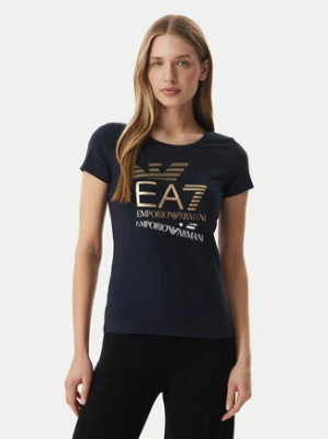 EA7 Emporio Armani T-Shirt 7W000977 AF10373 UB102 Granatowy Regular Fit