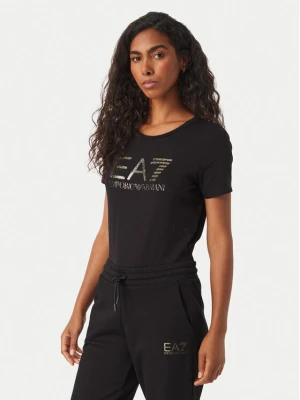 EA7 Emporio Armani T-Shirt 7W001443 AF10373 MC004 Czarny Slim Fit