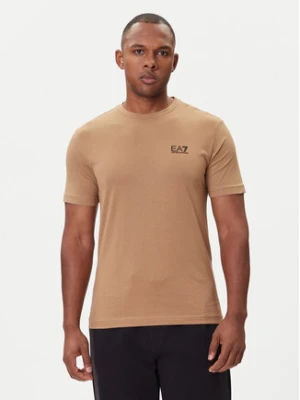EA7 Emporio Armani T-Shirt 8NPT25 PJVPZ U6171 Beżowy Regular Fit