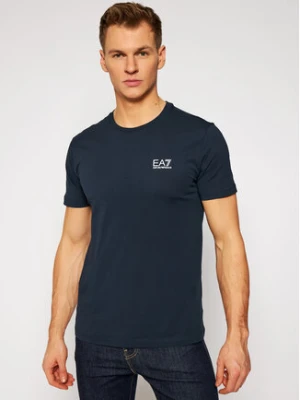 EA7 Emporio Armani T-Shirt 8NPT51 PJM9Z 1578 Granatowy Regular Fit