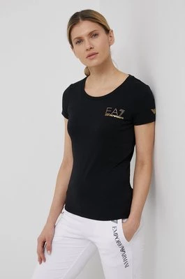EA7 Emporio Armani T-shirt 8NTT65.TJDQZ damski kolor czarny