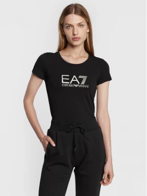 EA7 Emporio Armani T-Shirt 8NTT66 TJFKZ 0200 Czarny Slim Fit