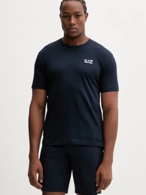 EA7 Emporio Armani T-shirt męski bawełniany granatowy