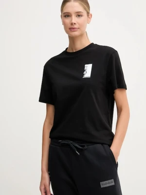 EA7 Emporio Armani t-shirt bawełniany damski kolor czarny AF10201.7W000186