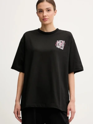 EA7 Emporio Armani t-shirt bawełniany damski kolor czarny AF12957.7W000726