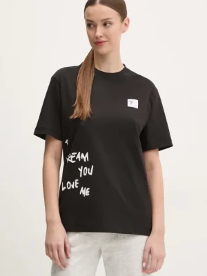 Zdjęcie produktu EA7 Emporio Armani t-shirt bawełniany damski kolor czarny AF13243.7X000032