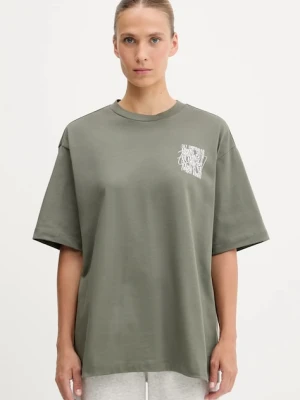 EA7 Emporio Armani t-shirt bawełniany damski kolor zielony AF12957.7W000726