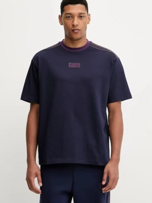 EA7 Emporio Armani t-shirt bawełniany męski kolor granatowy z aplikacją AF12957.7X000404