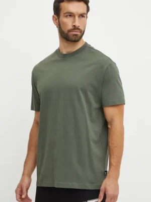 Zdjęcie produktu EA7 Emporio Armani t-shirt bawełniany męski kolor zielony gładki PJ2QZ.6DUT10