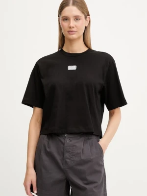 EA7 Emporio Armani T-shirt damski bawełniany czarny