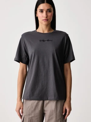 EA7 Emporio Armani T-shirt damski bawełniany szary