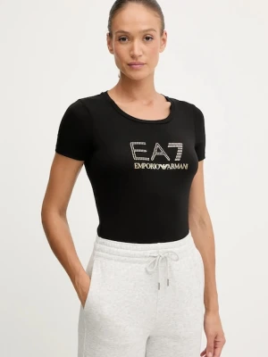 EA7 Emporio Armani t-shirt damski kolor czarny