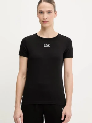 Zdjęcie produktu EA7 Emporio Armani t-shirt damski kolor czarny AF12115.7W000072
