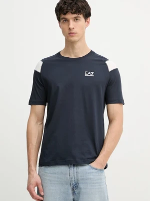 EA7 Emporio Armani T-shirt męski bawełniany granatowy