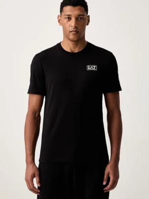 EA7 Emporio Armani T-shirt męski bawełniany czarny