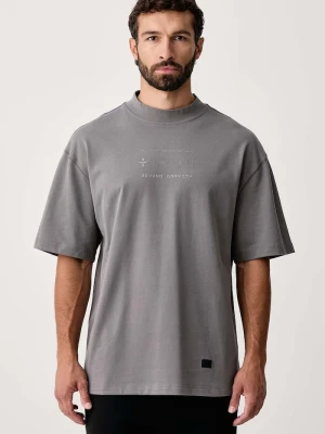 EA7 Emporio Armani T-shirt męski bawełniany szary