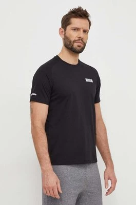 EA7 Emporio Armani t-shirt męski kolor czarny z aplikacją