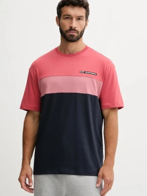 EA7 Emporio Armani t-shirt męski kolor różowy z nadrukiem AF16548.7M000935