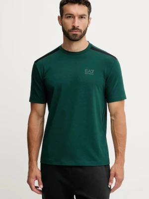 EA7 Emporio Armani t-shirt męski kolor zielony z nadrukiem AF13956.7M000656