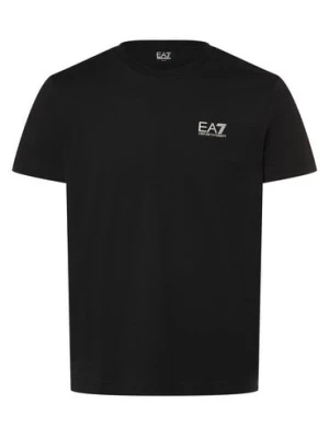 EA7 Emporio Armani T-shirt męski Mężczyźni Dżersej niebieski nadruk,