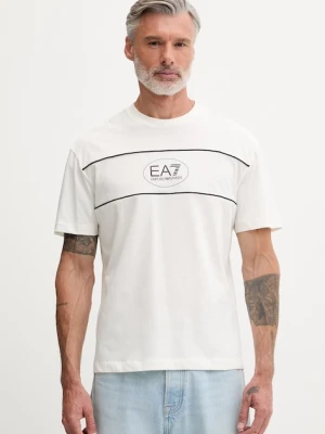 EA7 Emporio Armani T-shirt męski z bawełny
