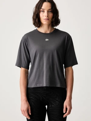 EA7 Emporio Armani T-shirt treningowy damski bawełniany szary
