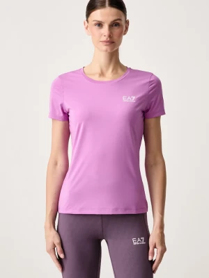 EA7 Emporio Armani T-shirt treningowy damski fioletowy
