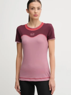 EA7 Emporio Armani t-shirt treningowy kolor różowy AF19155.7W000557