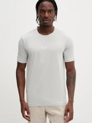 EA7 Emporio Armani t-shirt treningowy męski kolor szary gładki AF13912.7M000521