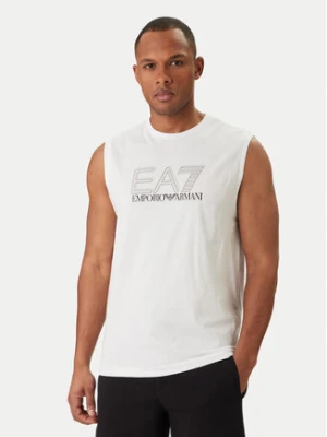 EA7 Emporio Armani Tank top 7M001306 AF10375 U0002 Biały Regular Fit