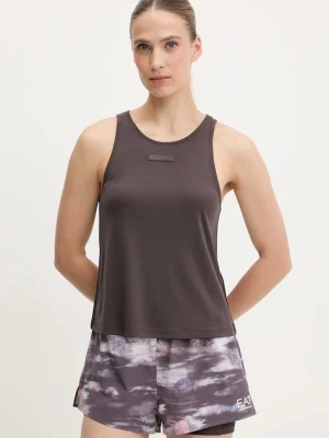 EA7 Emporio Armani top treningowy kolor brązowy AF12956.7W000251