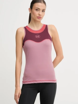 EA7 Emporio Armani top treningowy kolor różowy AF19155.7W000556