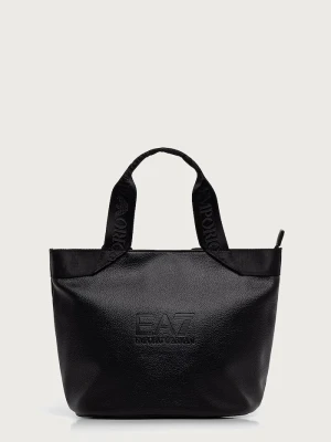 EA7 Emporio Armani torebka tote damska z imitacji skóry czarny