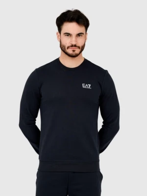 EA7 Granatowa bluza męska z białym logo, Rozmiar M EA7 Emporio Armani