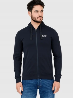 EA7 Granatowa bluza męska z kapturem, Rozmiar S EA7 Emporio Armani