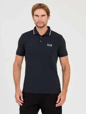 EA7 Granatowa męska koszulka polo, Rozmiar XL EA7 Emporio Armani