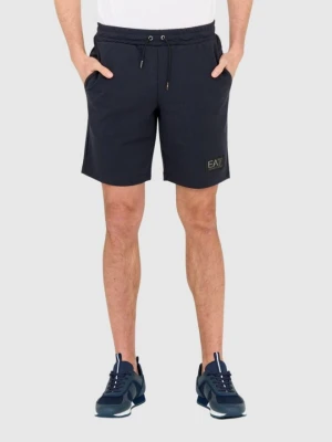 EA7 Granatowe męskie szorty dresowe, Rozmiar XXL EA7 Emporio Armani
